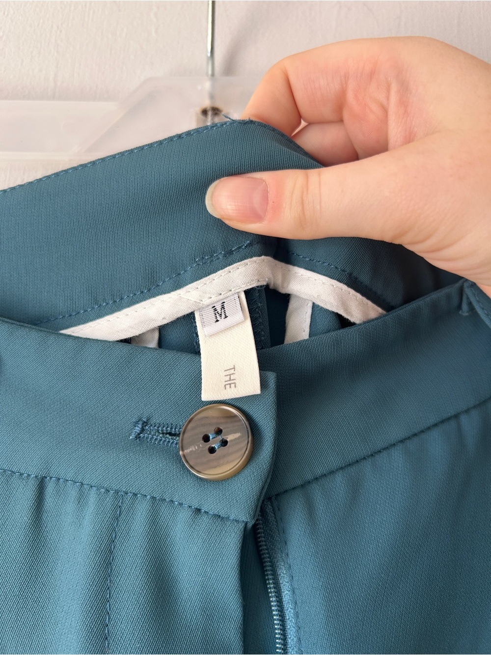 High-Waist Wide-Leg Trousers in Teal - Picture 7 of 11